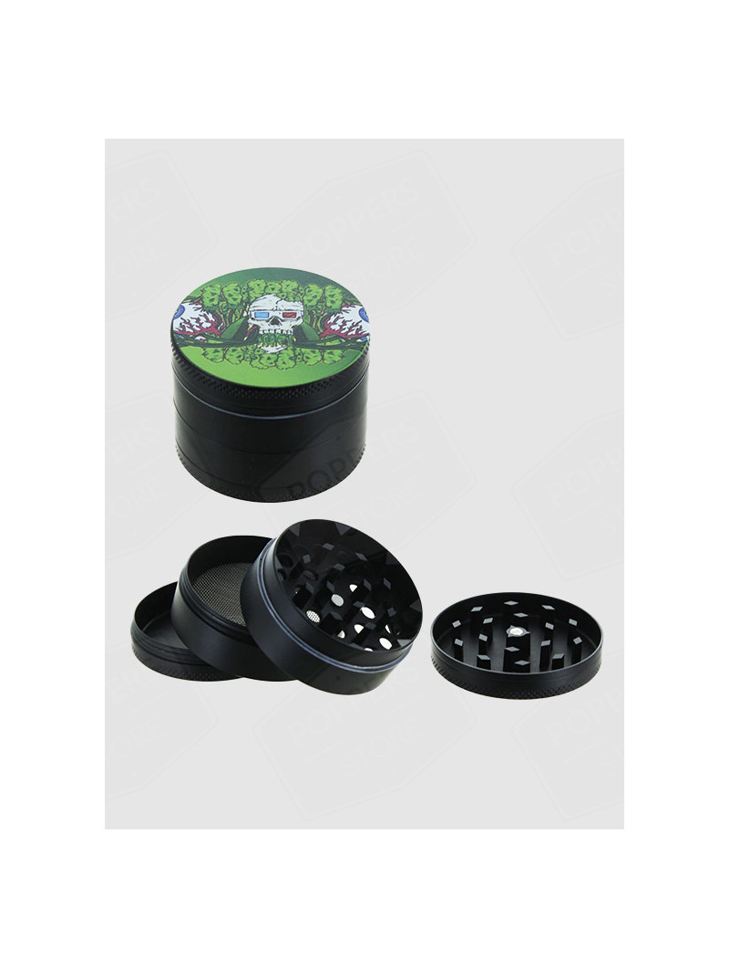 Grinder Chanvre Beuz Vert Squelette 50 mm